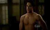 Vampire Diaries super hunk Michael Trevino with his top off